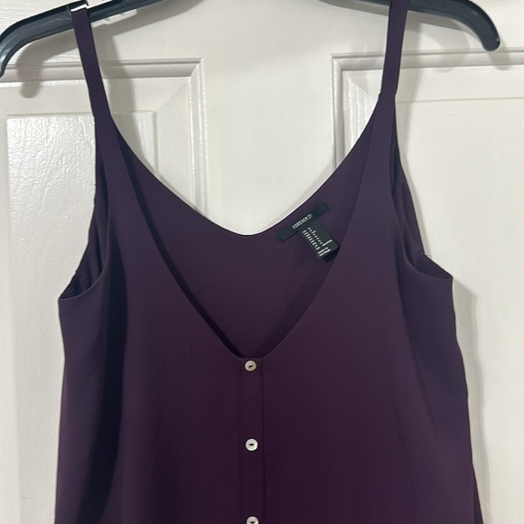 Small spaghetti strapped burgundy top - Picture 2 of 6